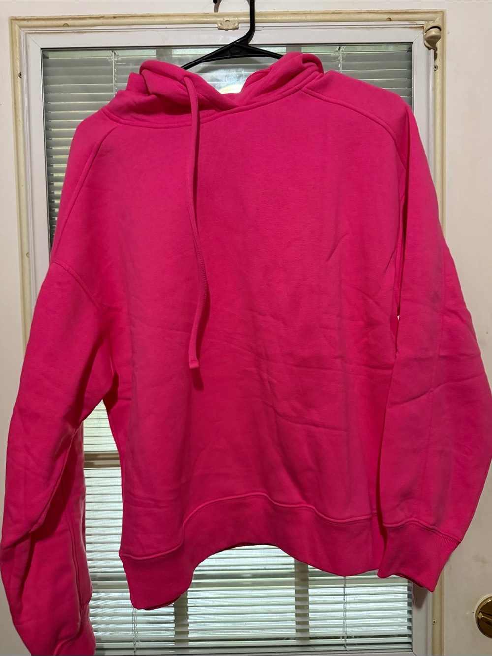 Zenana Outfitters Bright Hot Pink Hoodie size s